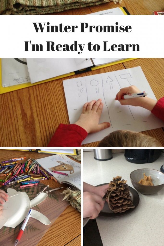 Homeschooling | Charlotte Mason | Winter Promise | I'm Ready to Learn | Hand-on Learning | Preschool | Kindergarten