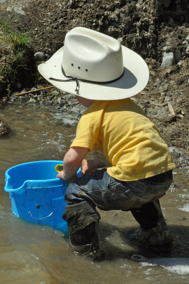 Playing in the mud is a great way to learn. 