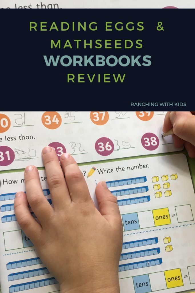 Reading Eggs and Mathseeds Workbook Review. #mathseeds #readingeggs #mathworkbook