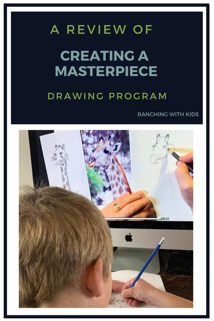Learning to Draw with Creating a Masterpiece Drawing Program. #homeschoolart #homeschoolcurriculum #artcurriculum