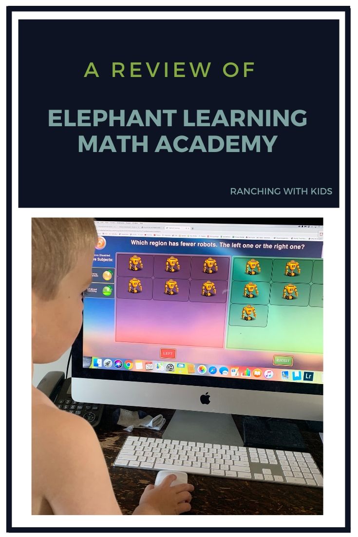 Elephant Learning Math Academy Review #onlinemath #homeschoolmath #math