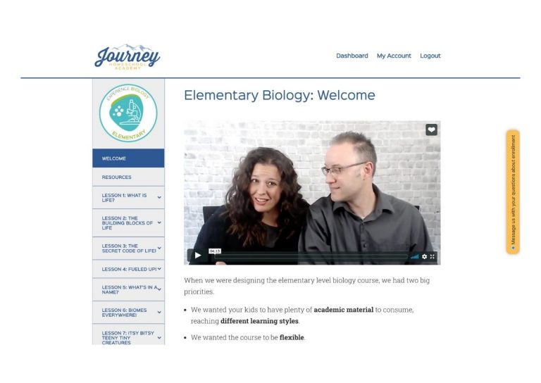 Journey Homeschool Academy - Review Of Experience Biology: Elementary ...