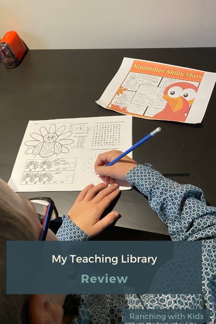 My Teaching Library Review.  #homeschoolresources #worksheets #educationresources